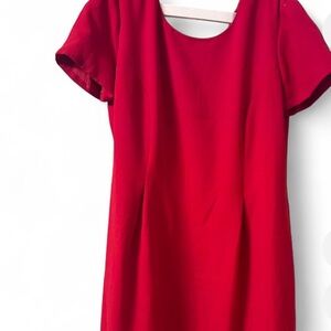 VINTAGE JF J.Ferrar Women's Fitted Red Dress